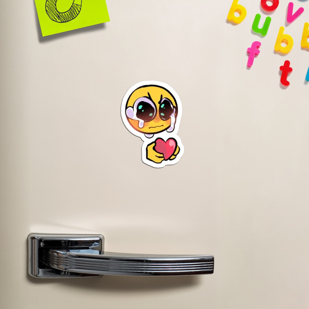 gosh darn it ! love you too much! - adorable cursed emoji | Postcard