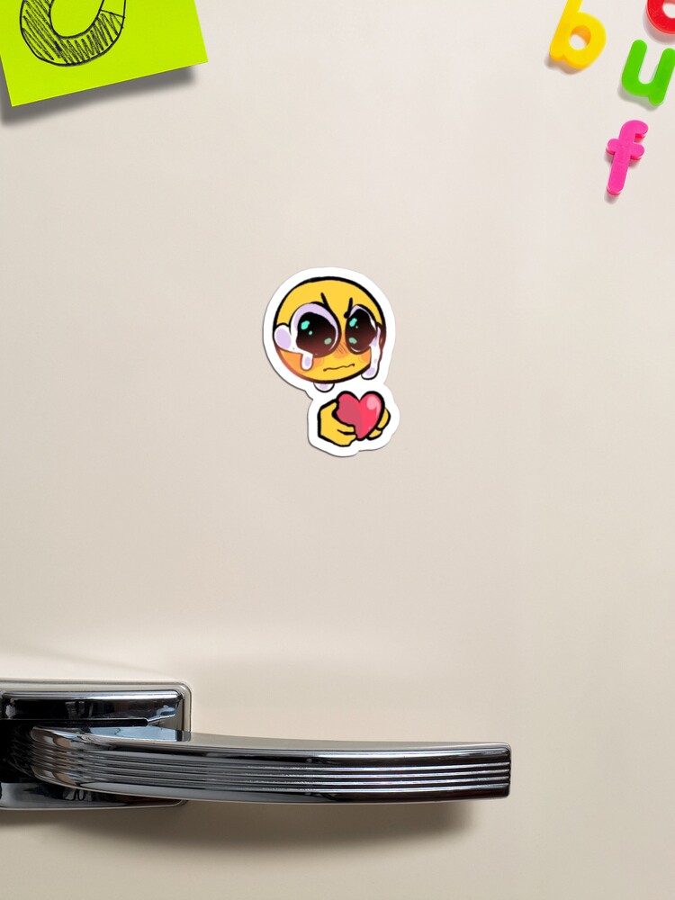 WUV YOU SO MUCH ! - adorable cursed emoji Sticker for Sale by