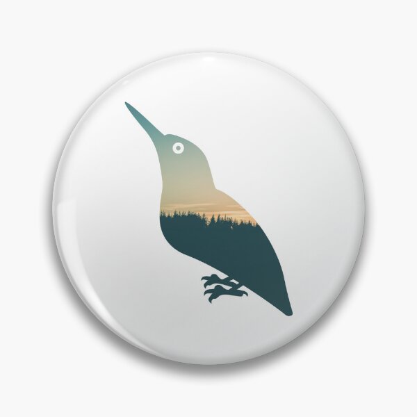 Item preview, Forest Trees Under Calm Sky  Kingfisher | Cute Kingfisher designed and sold by BopleDesigns.