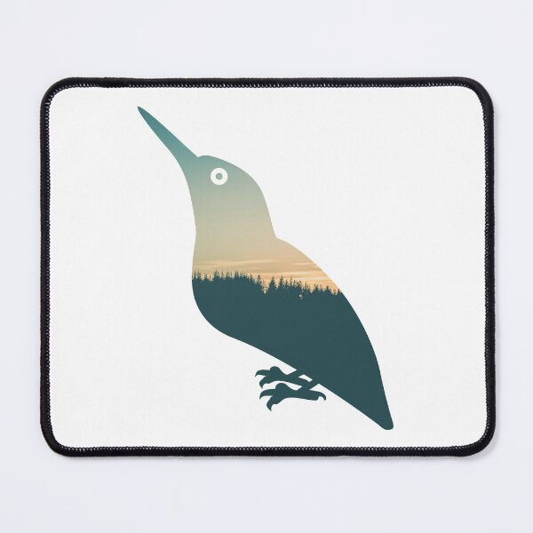 Item preview, Forest Trees Under Calm Sky Kingfisher | Cute Kingfisher designed and sold by BopleDesigns.