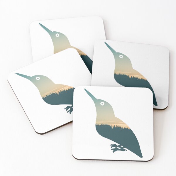 Item preview, Forest Trees Under Calm Sky  Kingfisher | Cute Kingfisher designed and sold by BopleDesigns.