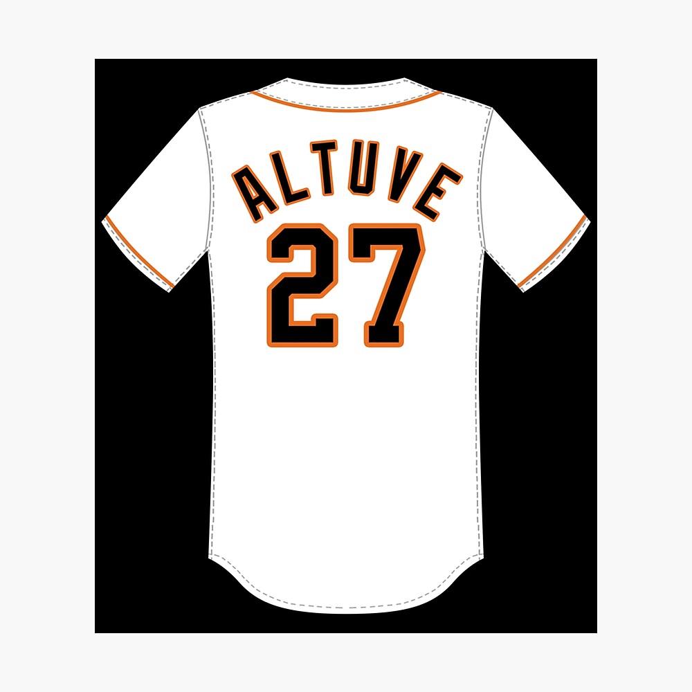 Jose Altuve Jersey Sticker Poster for Sale by marpmmaude