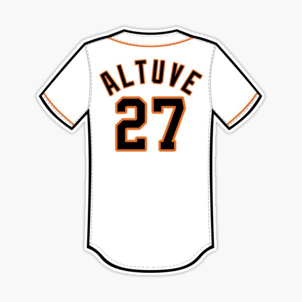 Jose Altuve Jersey Sticker Sticker for Sale by marpmmaude