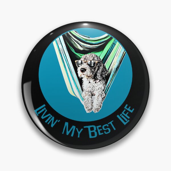 Item preview, Livin' My Best Life - Relaxing Dog designed and sold by NiftyTees.