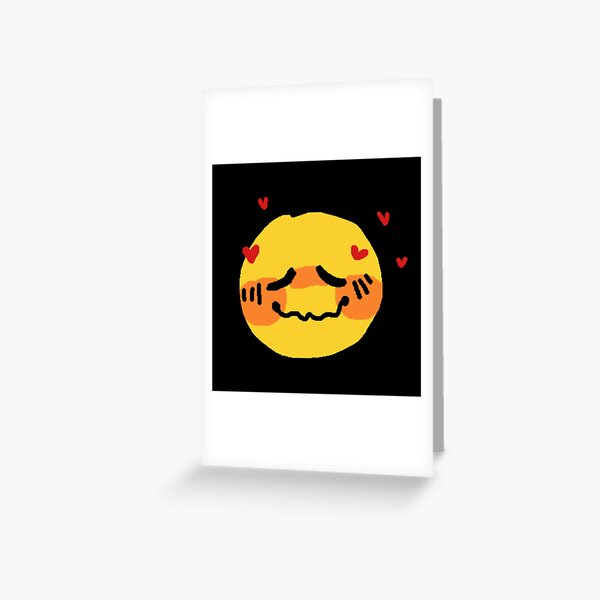 joy and love - adorable cursed emoji Sticker for Sale by Blue Pencil