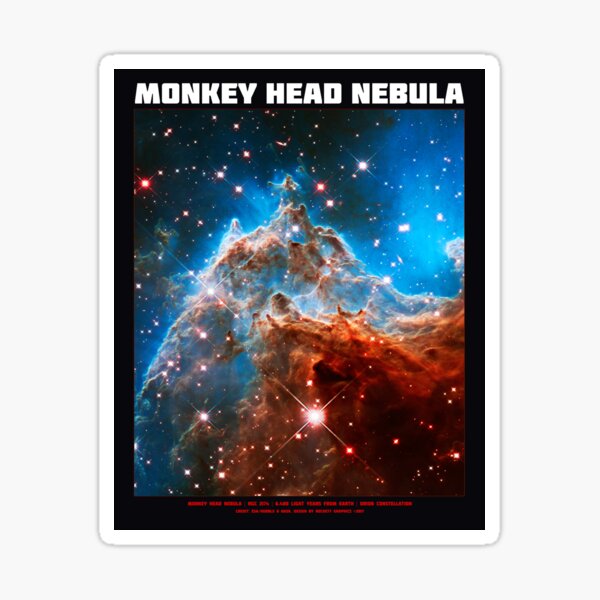Monkey Head Nebula Sticker