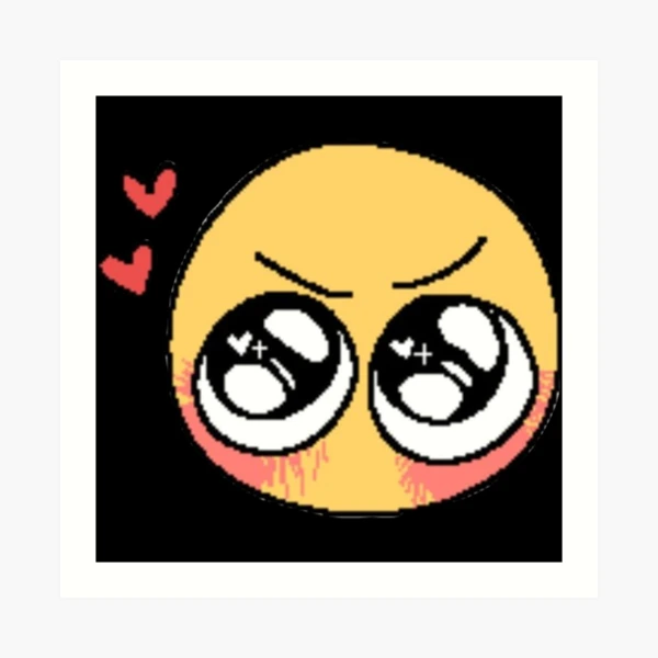 love yaaaaa - adorable cursed emoji | Art Board Print