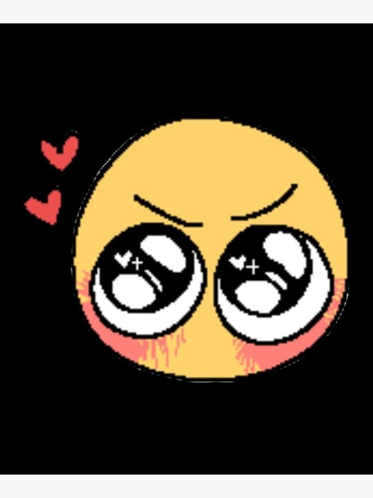 gosh darn it ! love you too much! - adorable cursed emoji Sticker for Sale  by Blue Pencil