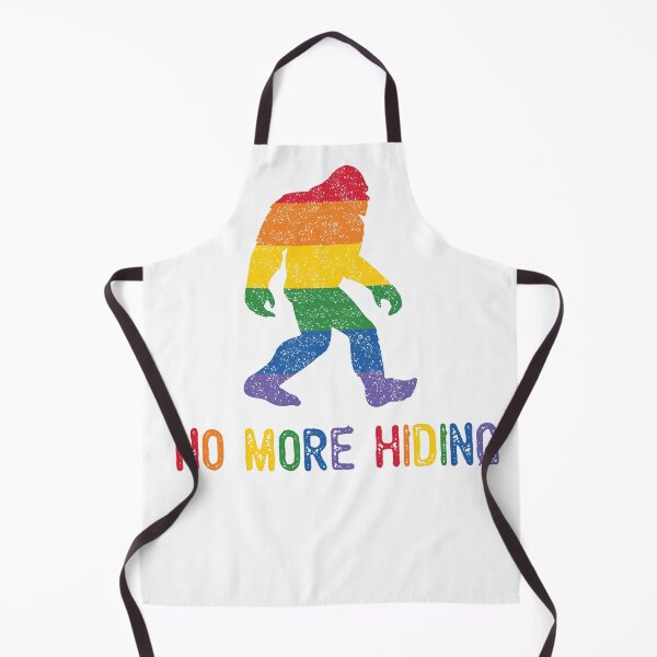 Item preview, Gay Pride Sasquatch - No More Hiding - LGBTQ Ally designed and sold by BatShirtsCrazy.