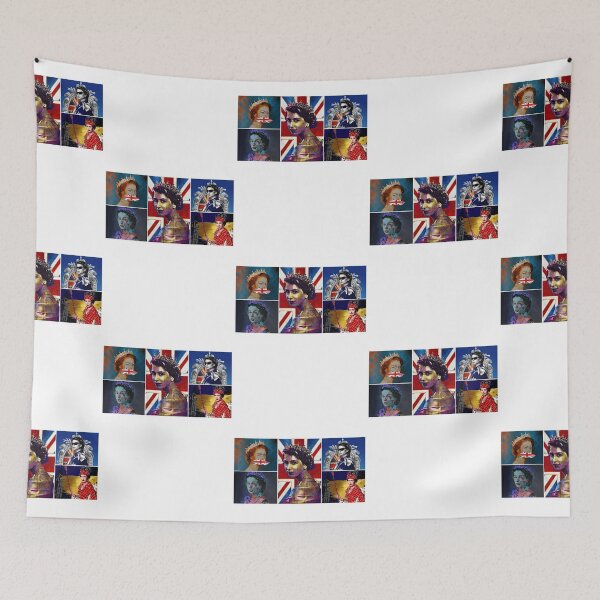 Item preview, Queen, Jubilee, the Queen's platinum art designed and sold by WendaxStreet.