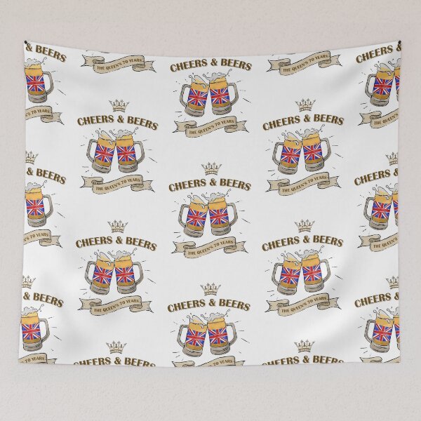 Item preview, Queen, Jubilee, the Queen's platinum cheers & beers designed and sold by WendaxStreet.