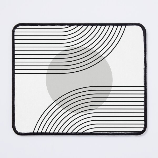 Item preview, Geometric Lines Sun Rainbow 9 in Monochrome designed and sold by nineFlorals.
