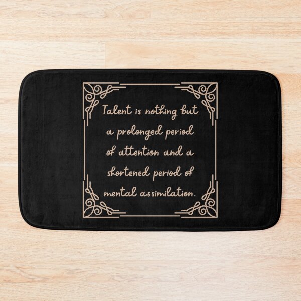 Item preview, Talent is nothing but a prolonged period of attention and a shortened period of mental assimilation. Constantin Stanislavski Quote designed and sold by violet-hope.
