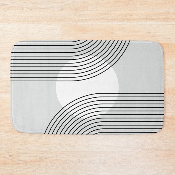 Item preview, Geometric Lines Sun Rainbow 11 in Monochrome designed and sold by nineFlorals.