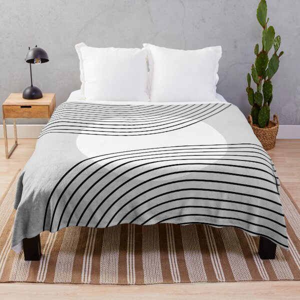 Item preview, Geometric Lines Sun Rainbow 11 in Monochrome designed and sold by nineFlorals.