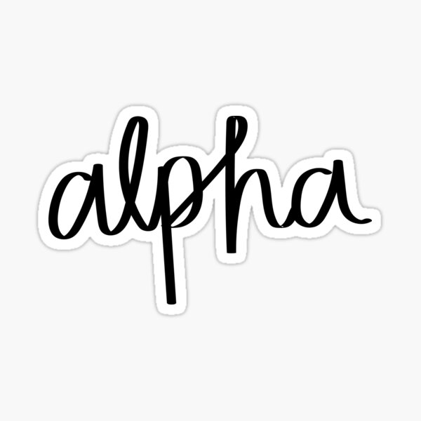 Alpha Stickers | Redbubble