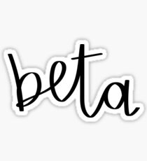 Beta Sticker