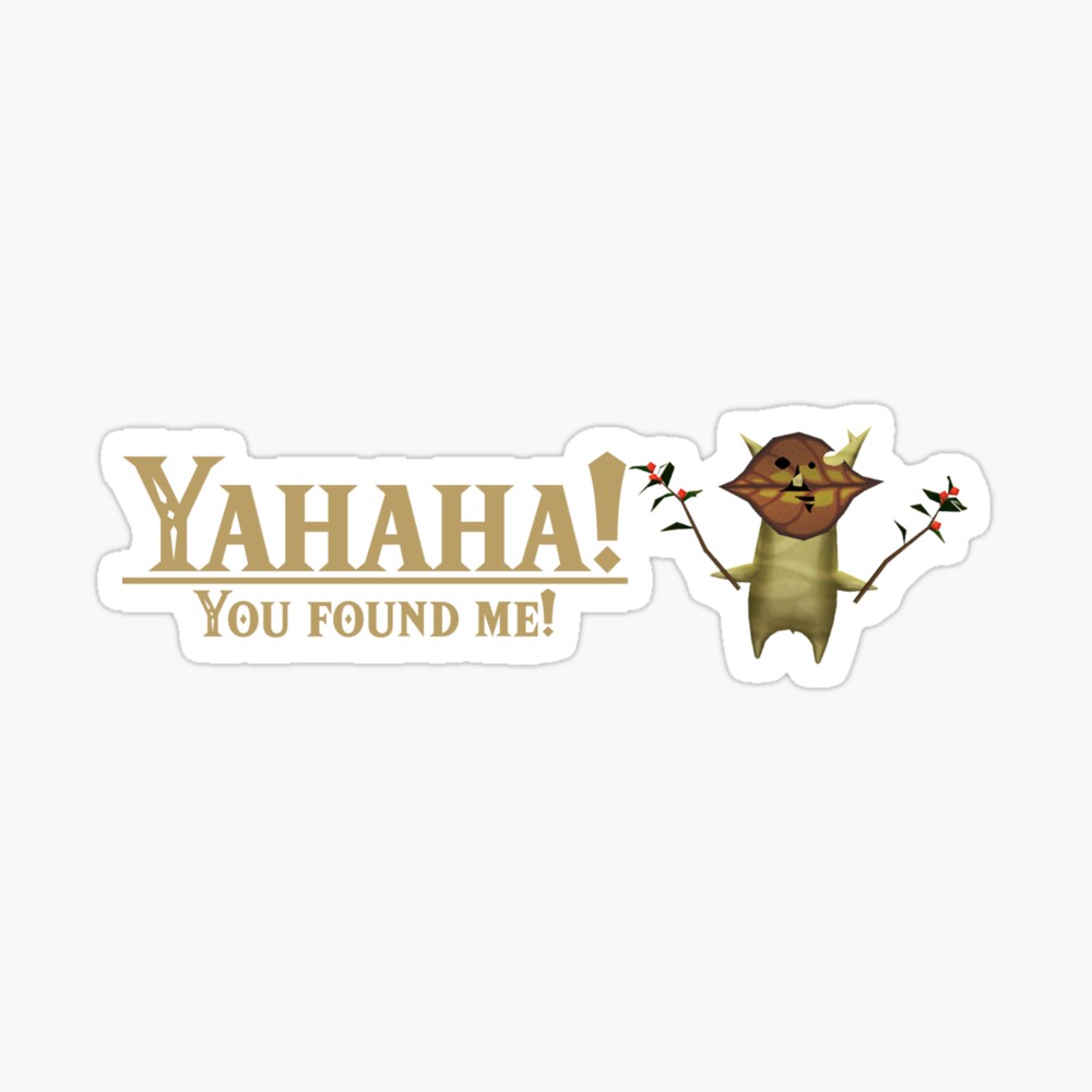 Yahaha! You found me! - Korok BOTW Sticker for Sale by Jye O'Toole