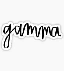 Gamma Sticker