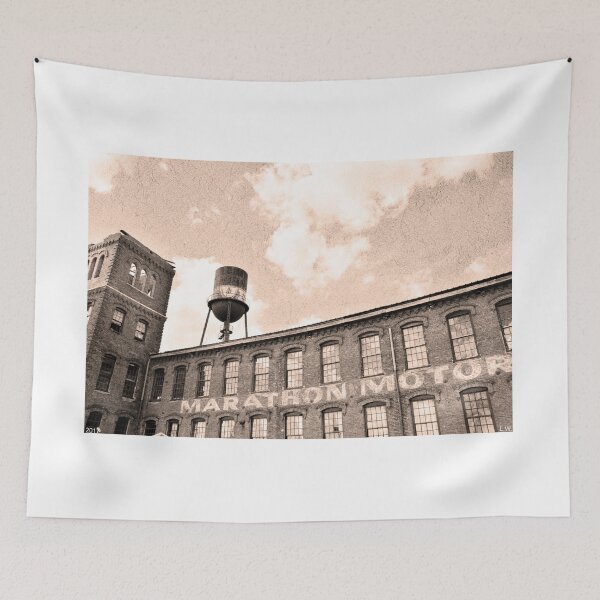 Item preview, Marathon Motor Black And White designed and sold by LisaWootenPhoto.