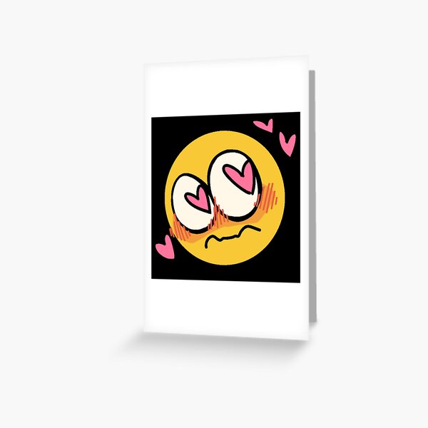 Waahuhuu Stressed Cursed Emoji Greeting Card By Bluepencilart Redbubble