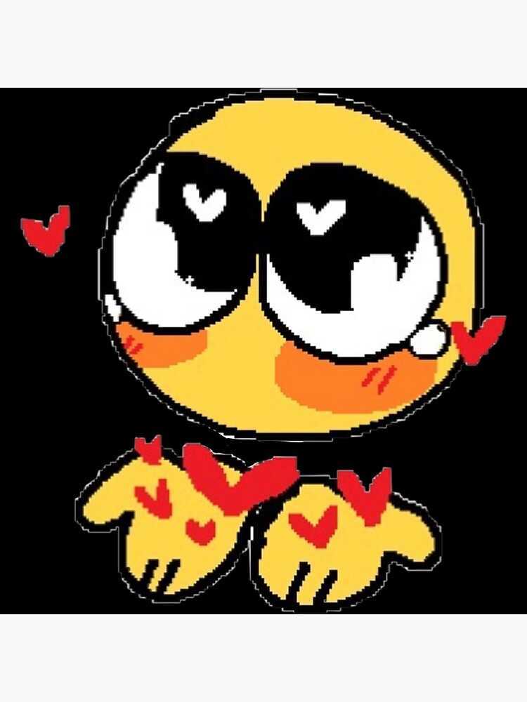 gosh darn it ! love you too much! - adorable cursed emoji Sticker for Sale  by Blue Pencil