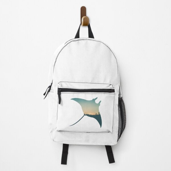 Item preview, Forest Trees Under Calm Sky Manta Ray | Cute Manta Ray designed and sold by BopleDesigns.