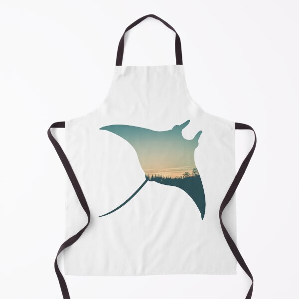 Item preview, Forest Trees Under Calm Sky Manta Ray | Cute Manta Ray designed and sold by BopleDesigns.