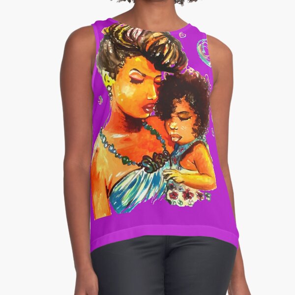 Natural Hair Flawless Curls Mother Daughter Sleeveless Top