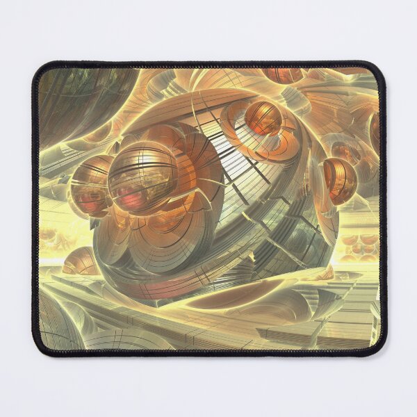 Item preview, Golden Globes No 2 3d Fractal Art Abstract Art Digital Art designed and sold by Dr-Pen.