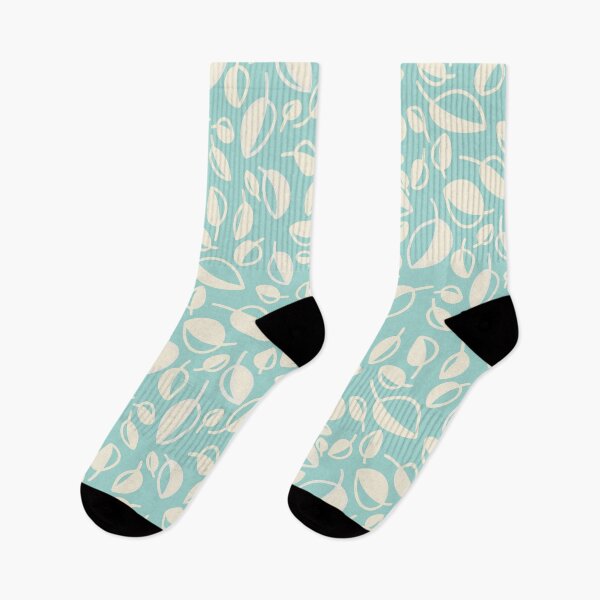 Item preview, Simple Leaves on Blue designed and sold by WalkSimplyArt.