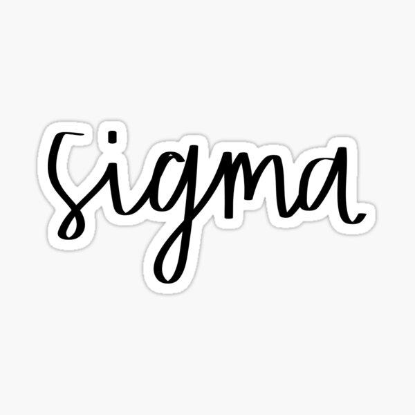 Sigma Sticker