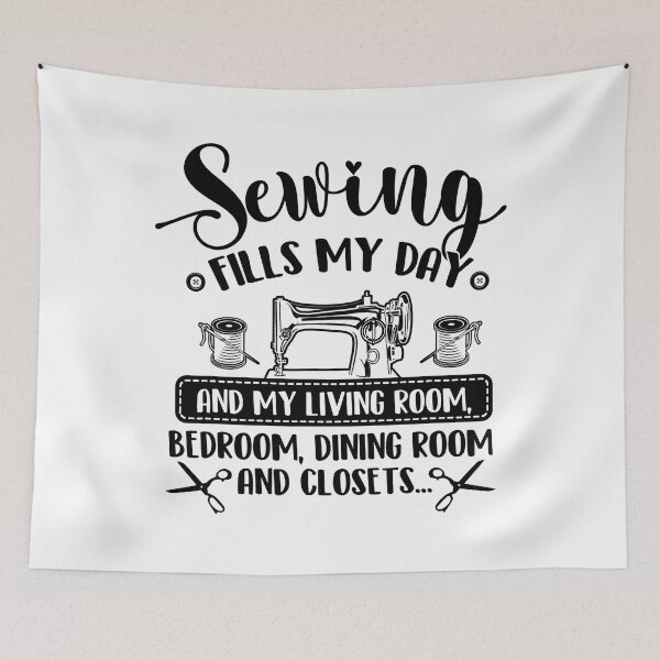 Item preview, Sewing Fills My Day Funny Quilter Sewer designed and sold by adxota.