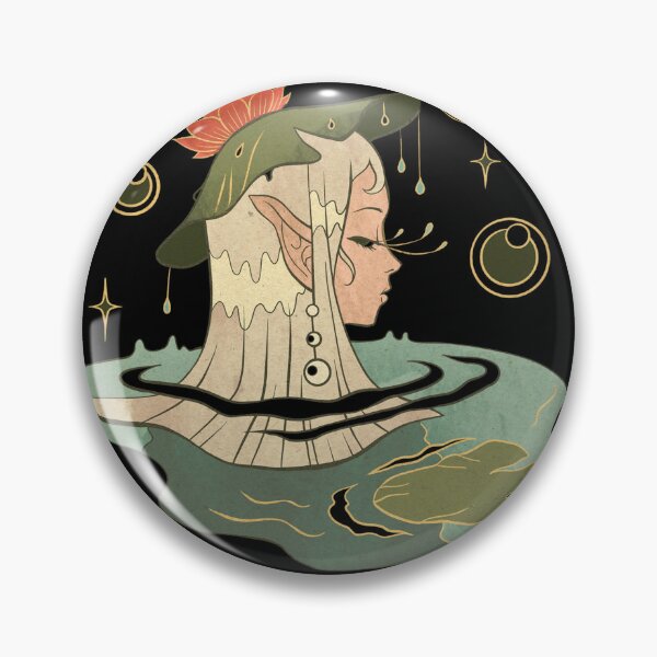 Item preview, Celestial Water Elf - ornate forest nymph artwork designed and sold by CabbageNClouds.