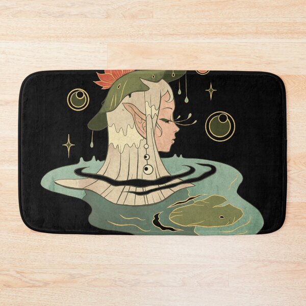 Item preview, Celestial Water Elf - ornate forest nymph artwork designed and sold by CabbageNClouds.