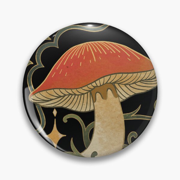 Item preview, Celestial redcap - ornate Redcap mushroom artwork designed and sold by CabbageNClouds.