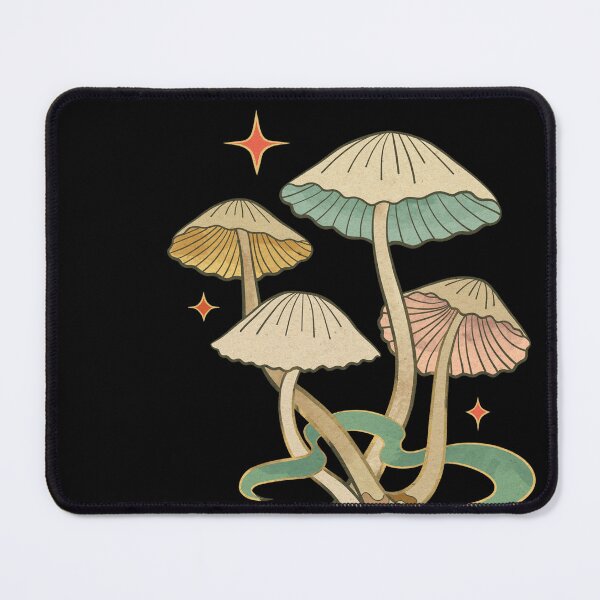 Item preview, Celestial spore patch - ornate mushroom cluster artwork designed and sold by CabbageNClouds.
