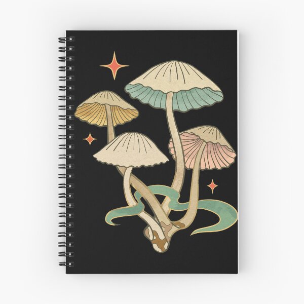 Item preview, Celestial spore patch - ornate mushroom cluster artwork designed and sold by CabbageNClouds.