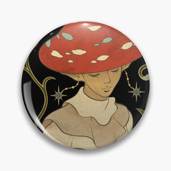 Item preview, Celestial red cap elf - ornate Redcap elf spirit artwork designed and sold by CabbageNClouds.