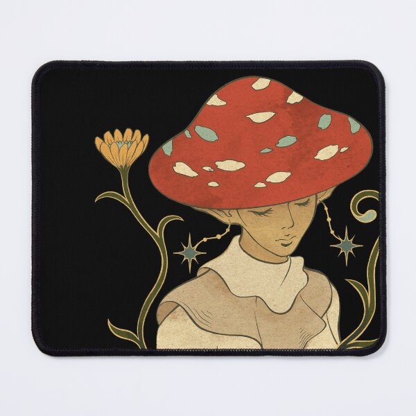 Item preview, Celestial red cap elf - ornate Redcap elf spirit artwork designed and sold by CabbageNClouds.