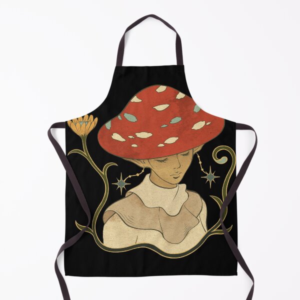 Item preview, Celestial red cap elf - ornate Redcap elf spirit artwork designed and sold by CabbageNClouds.