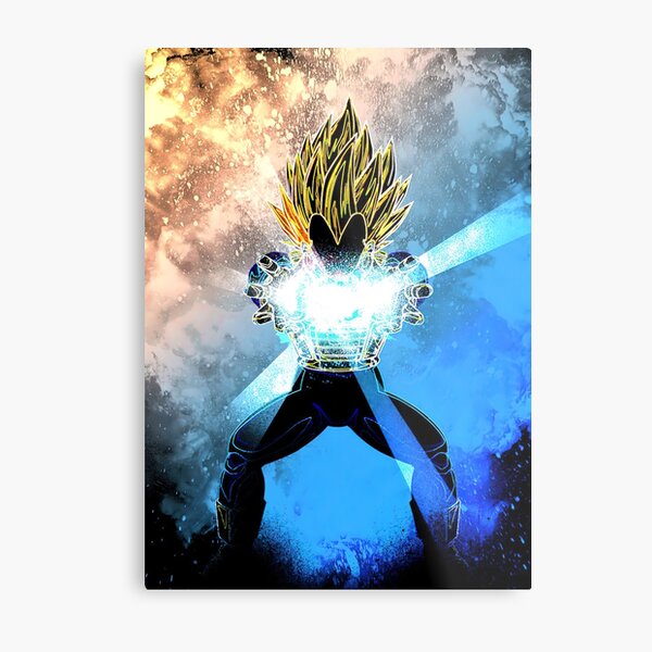 Vegeta Final Flash Metal Prints for Sale