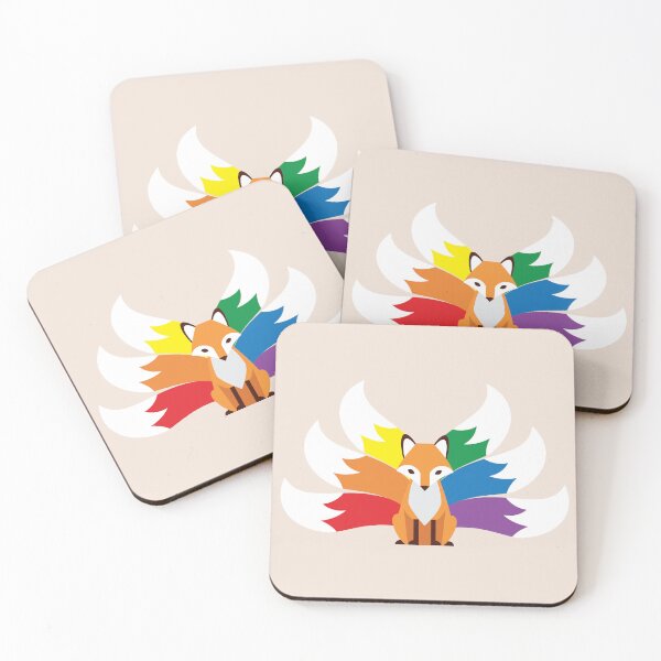 Item preview, Pride Fox designed and sold by IslandDesignArt.