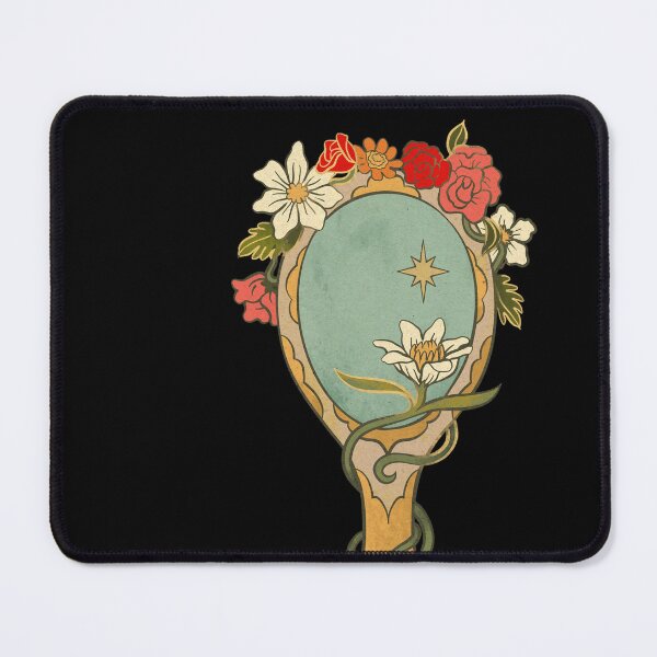 Item preview, Celestial Mirror - ornate forest mirror artwork designed and sold by CabbageNClouds.