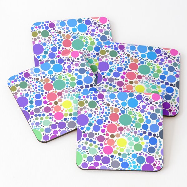 Item preview, Radical Bursting Multicolored Polkadots Pattern Design  designed and sold by patternsoup.