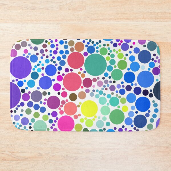 Item preview, Radical Bursting Multicolored Polkadots Pattern Design  designed and sold by patternsoup.
