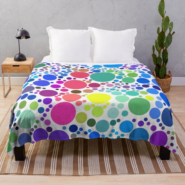 Item preview, Radical Bursting Multicolored Polkadots Pattern Design  designed and sold by patternsoup.
