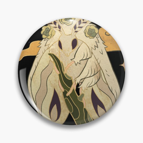 Item preview, Celestial Moth - ornate white moth artwork designed and sold by CabbageNClouds.
