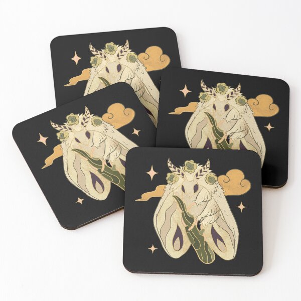 Item preview, Celestial Moth - ornate white moth artwork designed and sold by CabbageNClouds.