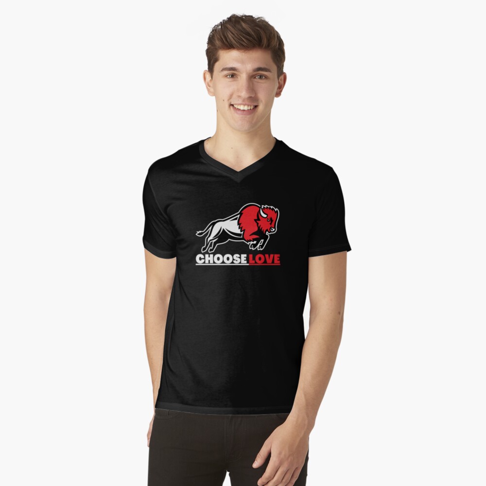 Buffalo Bills stop hate end racism choose love shirt, hoodie, sweater and  v-neck t-shirt